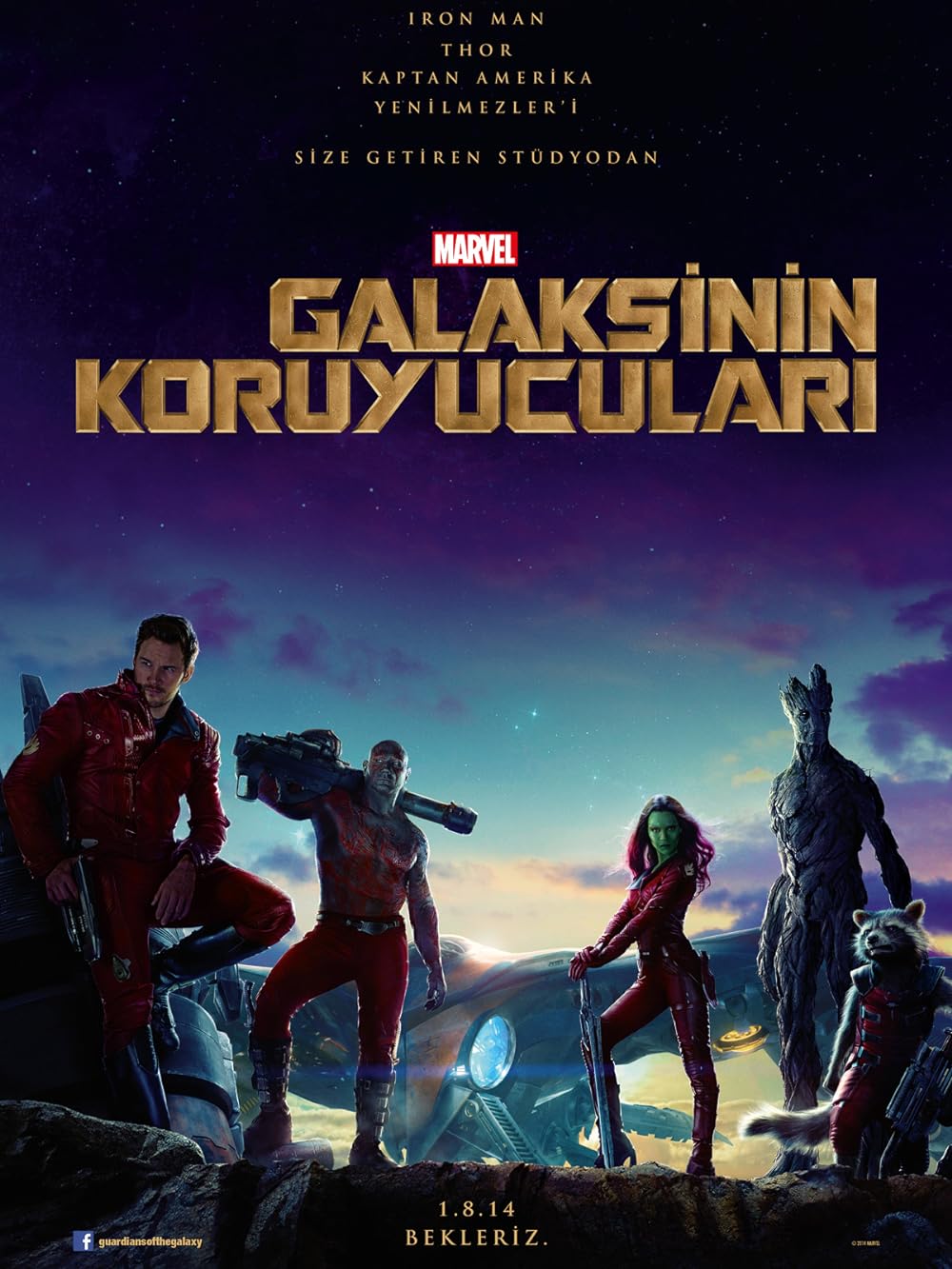 Guardians of the Galaxy (2014) 384Kbps 23.976Fps 48Khz 5.1Ch iTunes Turkish Audio TAC