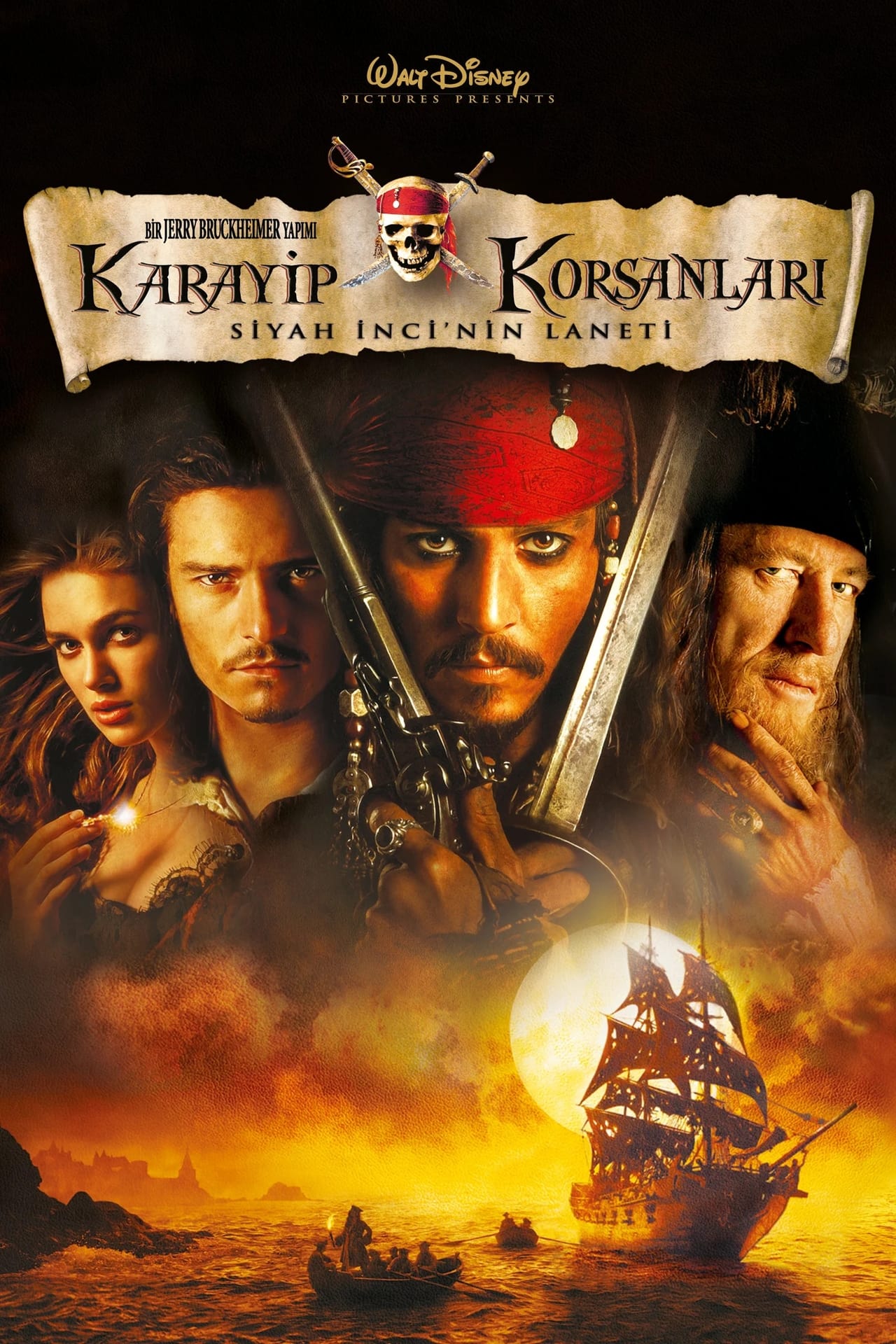 Pirates of the Caribbean: The Curse of the Black Pearl (2003) 128Kbps 23.976Fps 48Khz 2.0Ch Disney+ DD+ E-AC3 Turkish Audio TAC