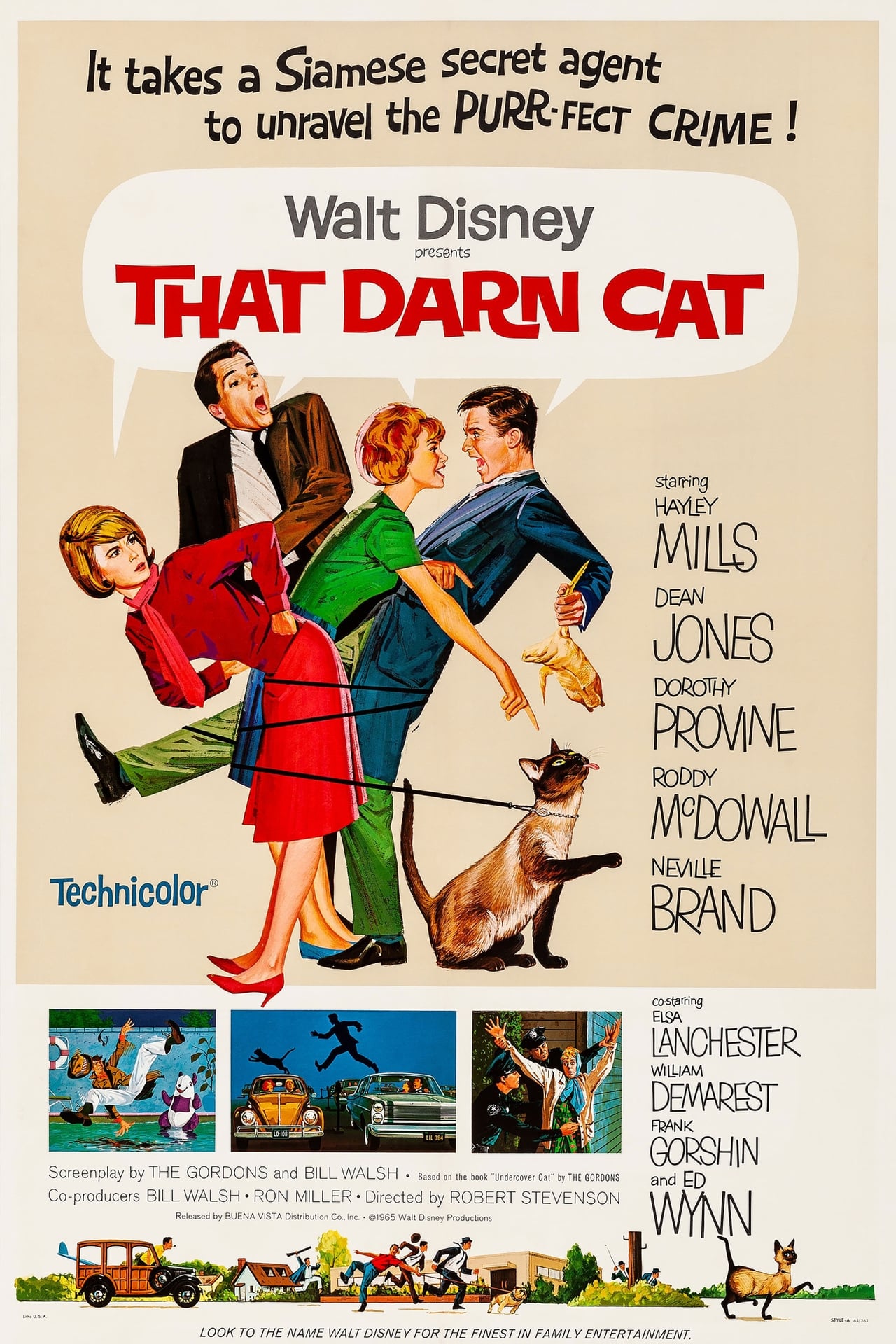 That Darn Cat! (1965) 128Kbps 23.976Fps 48Khz 2.0Ch Disney+ DD+ E-AC3 Turkish Audio TAC