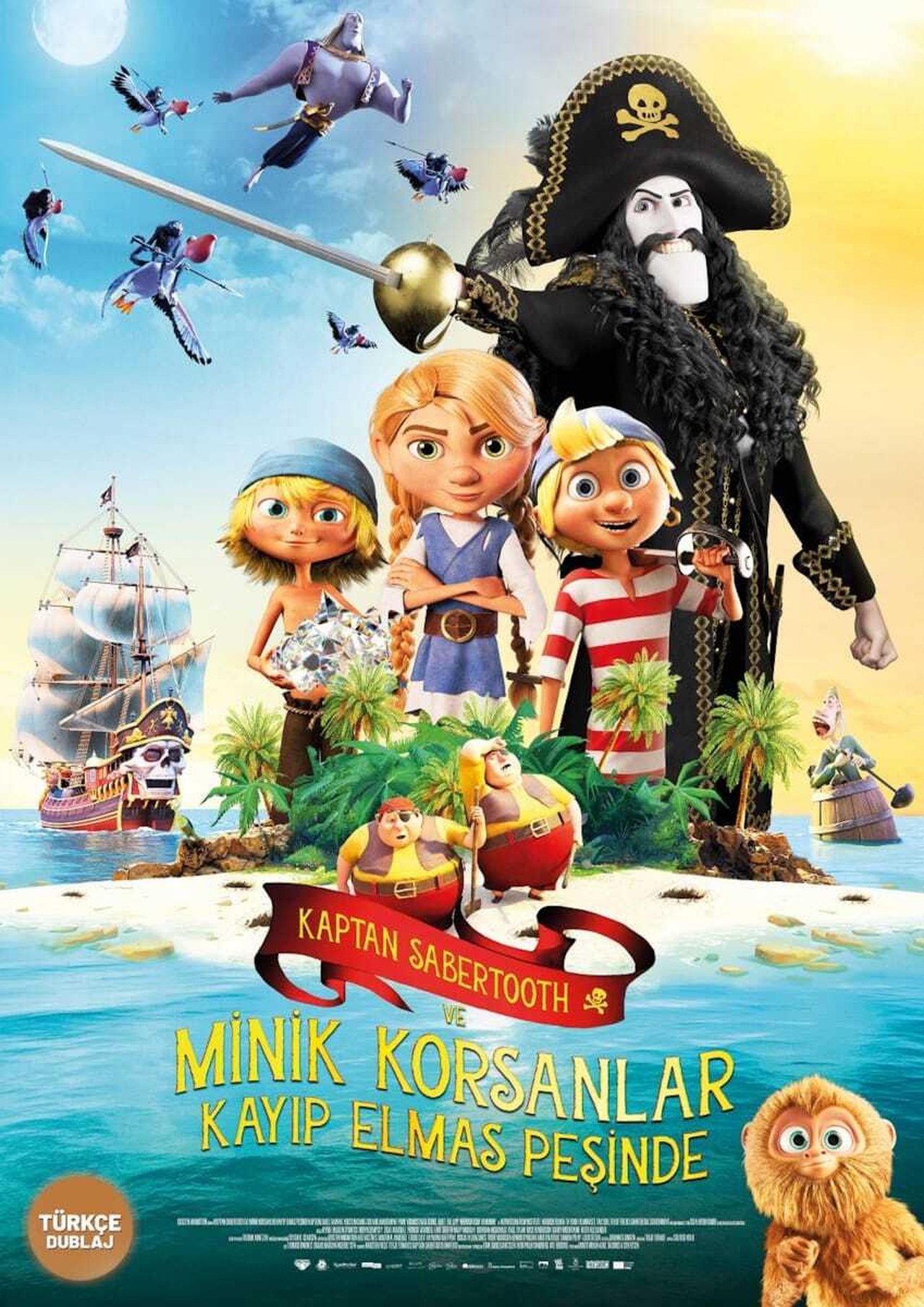 Captain Sabertooth and the Magic Diamond (2019) 192Kbps 25Fps 48Khz 2.0Ch DigitalTV Turkish Audio TAC