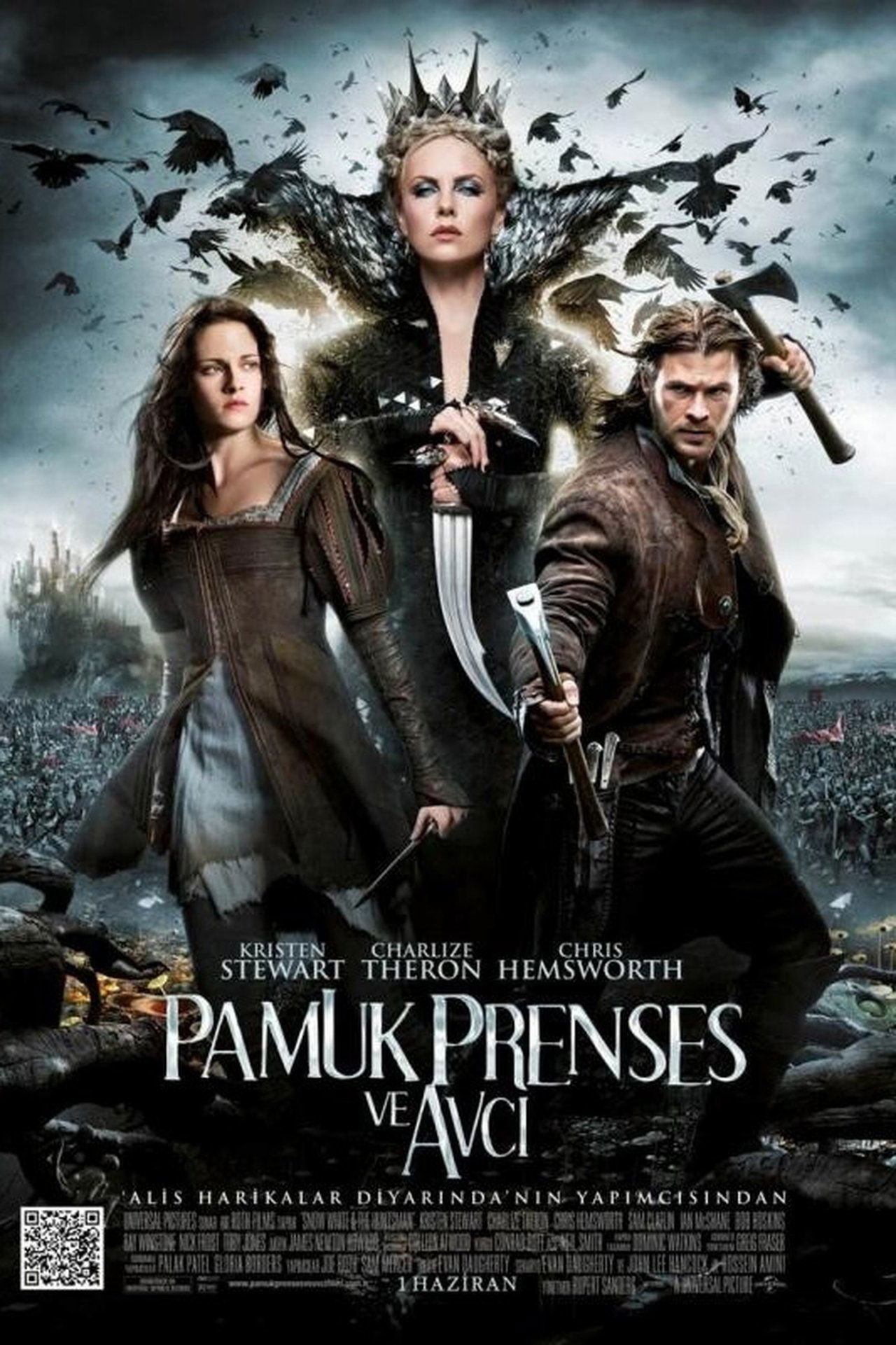 Snow White and the Huntsman (2012) Theatrical Cut 640Kbps 23.976Fps 48Khz 5.1Ch DD+ AMZN E-AC3 Turkish Audio TAC