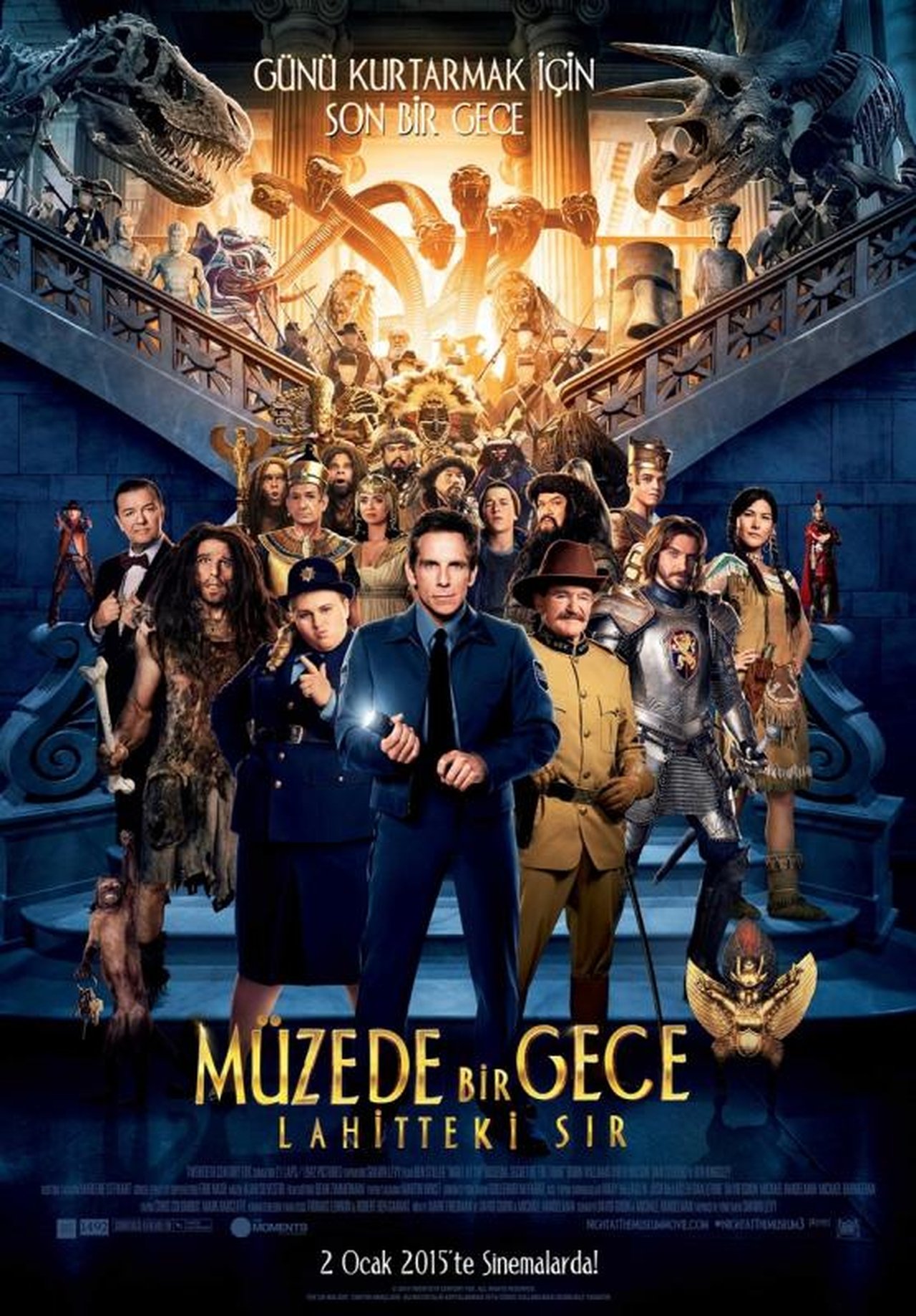 Night at the Museum: Secret of the Tomb (2014) 256Kbps 23.976Fps 48Khz 5.1Ch Disney+ DD+ E-AC3 Turkish Audio TAC