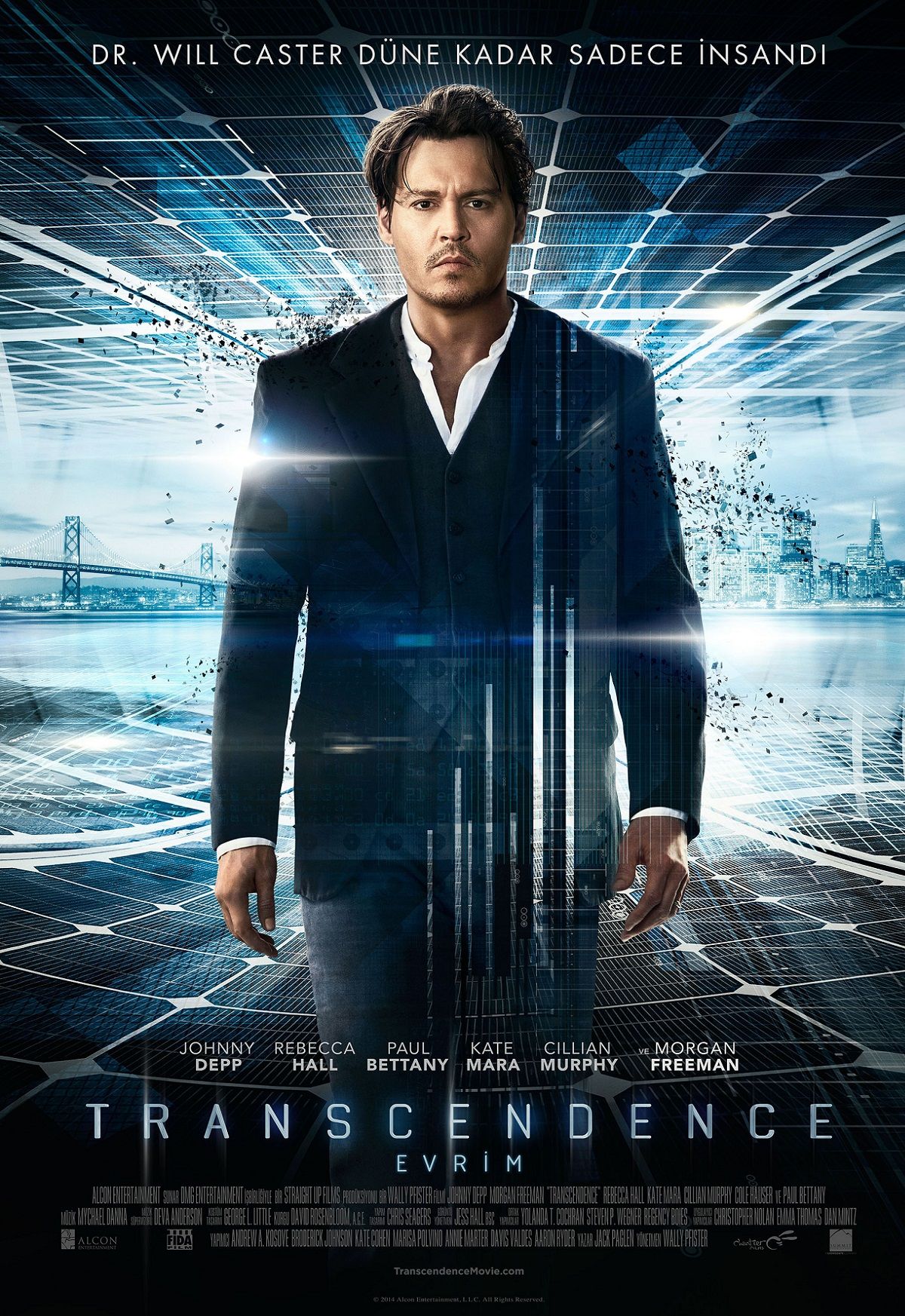 Transcendence (2014) 640Kbps 23.976Fps 48Khz 5.1Ch DD+ NF E-AC3 Turkish Audio TAC