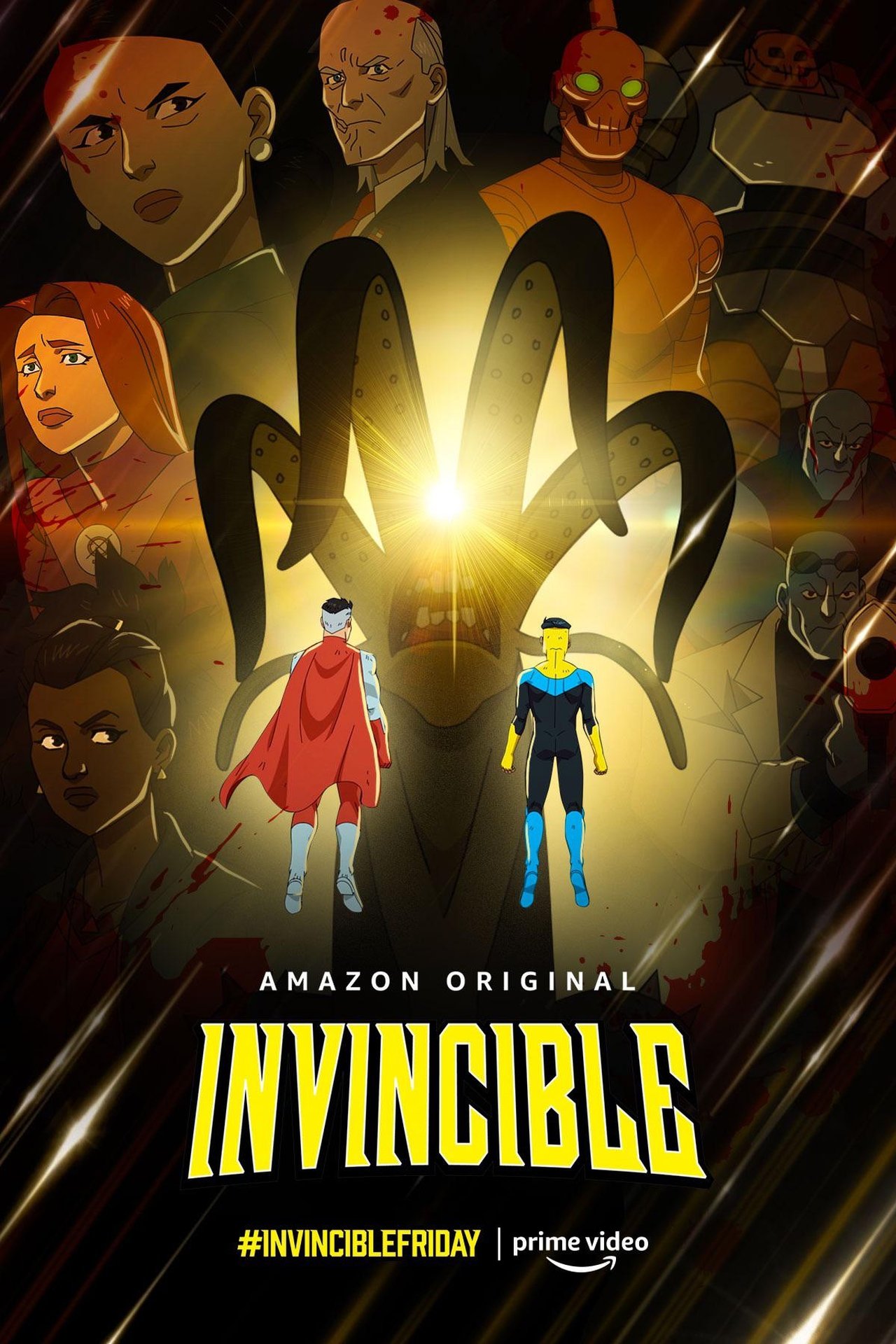 Invincible (2023) S2 EP01&EP08 640Kbps 23.976Fps 48Khz 5.1Ch DD+ AMZN E-AC3 Turkish Audio TAC