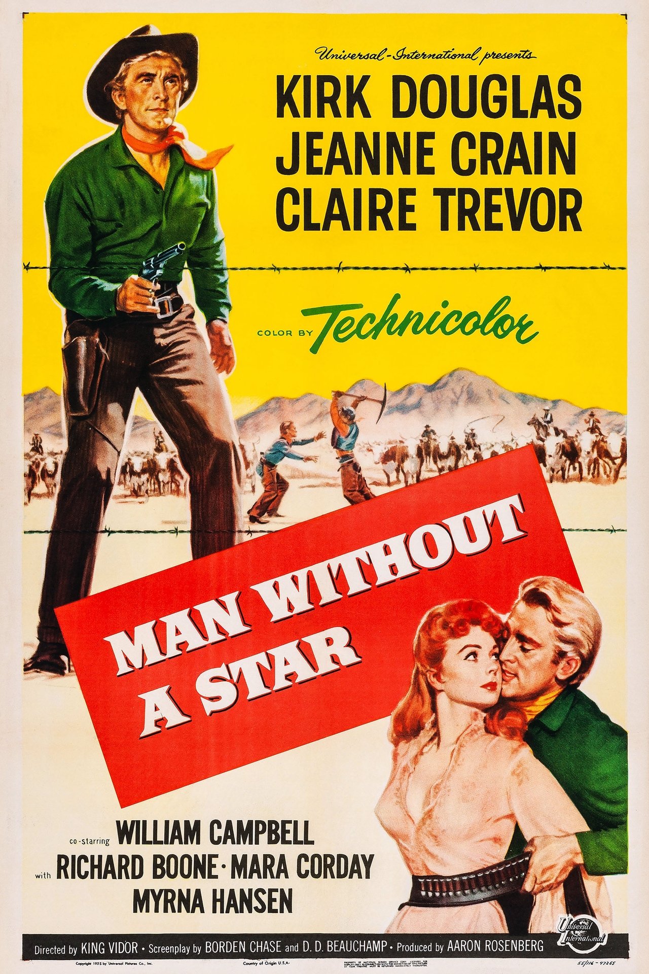 Man Without a Star (1955) 192Kbps 23.976Fps 48Khz 2.0Ch VCD Turkish Audio TAC