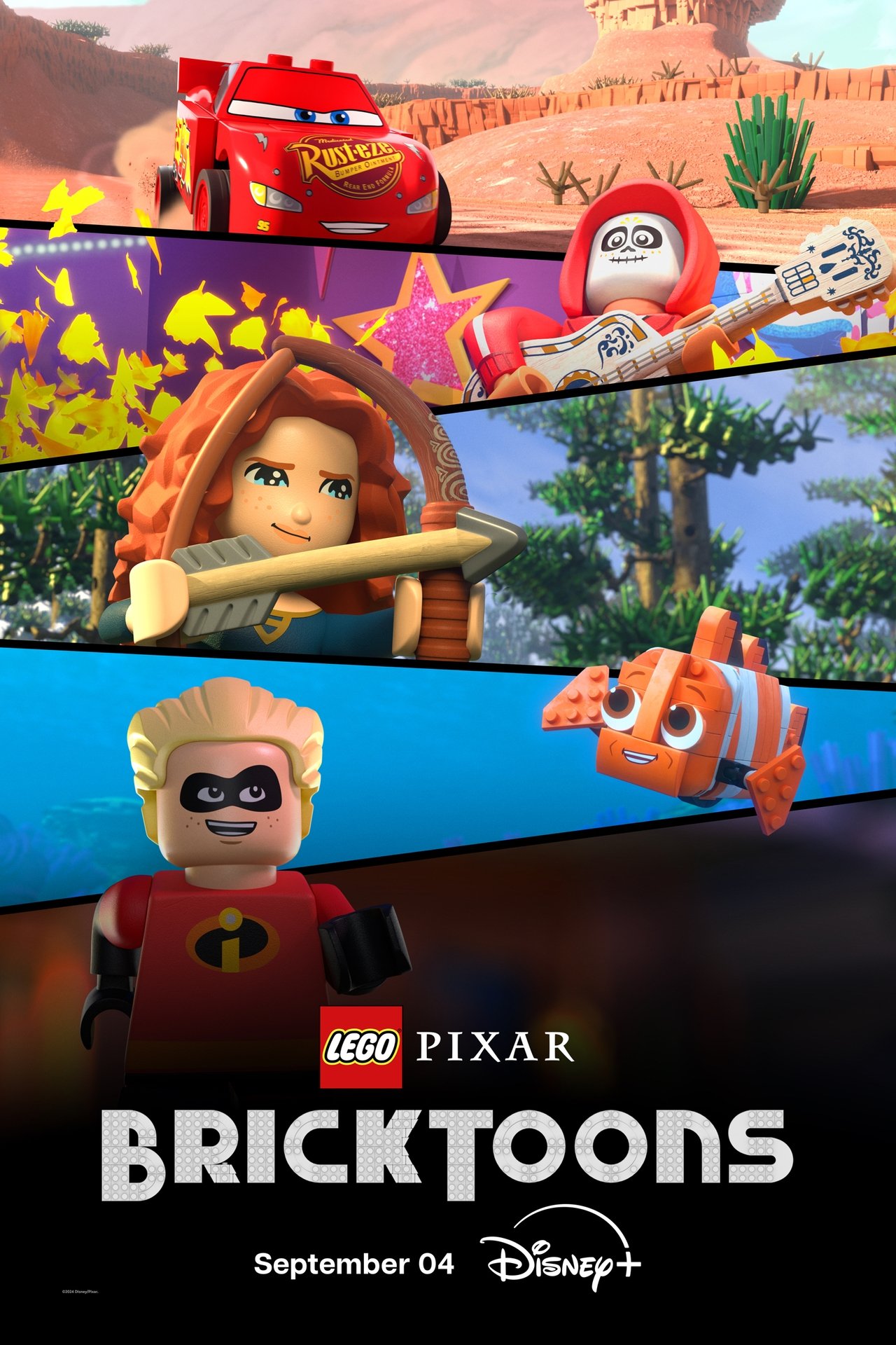 LEGO Pixar: BrickToons (2024) S1 EP01&EP05 256Kbps 24Fps 48Khz 5.1Ch Disney+ DD+ E-AC3 Turkish Audio TAC