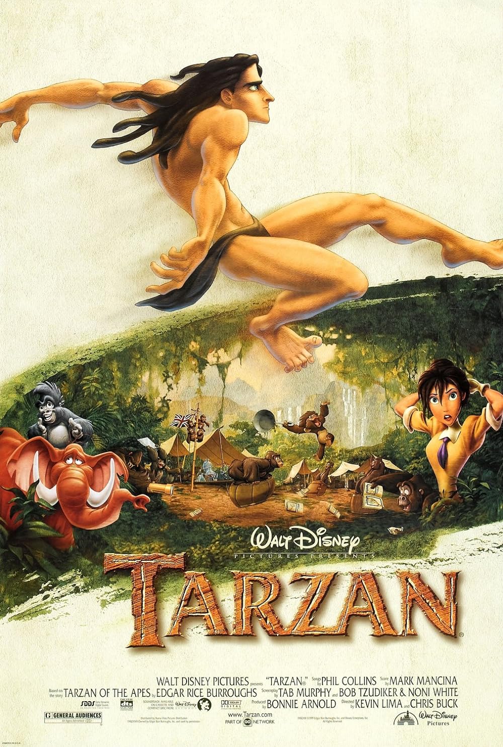 Tarzan (1999) 256Kbps 23.976Fps 48Khz 5.1Ch Disney+ DD+ E-AC3 Turkish Audio TAC
