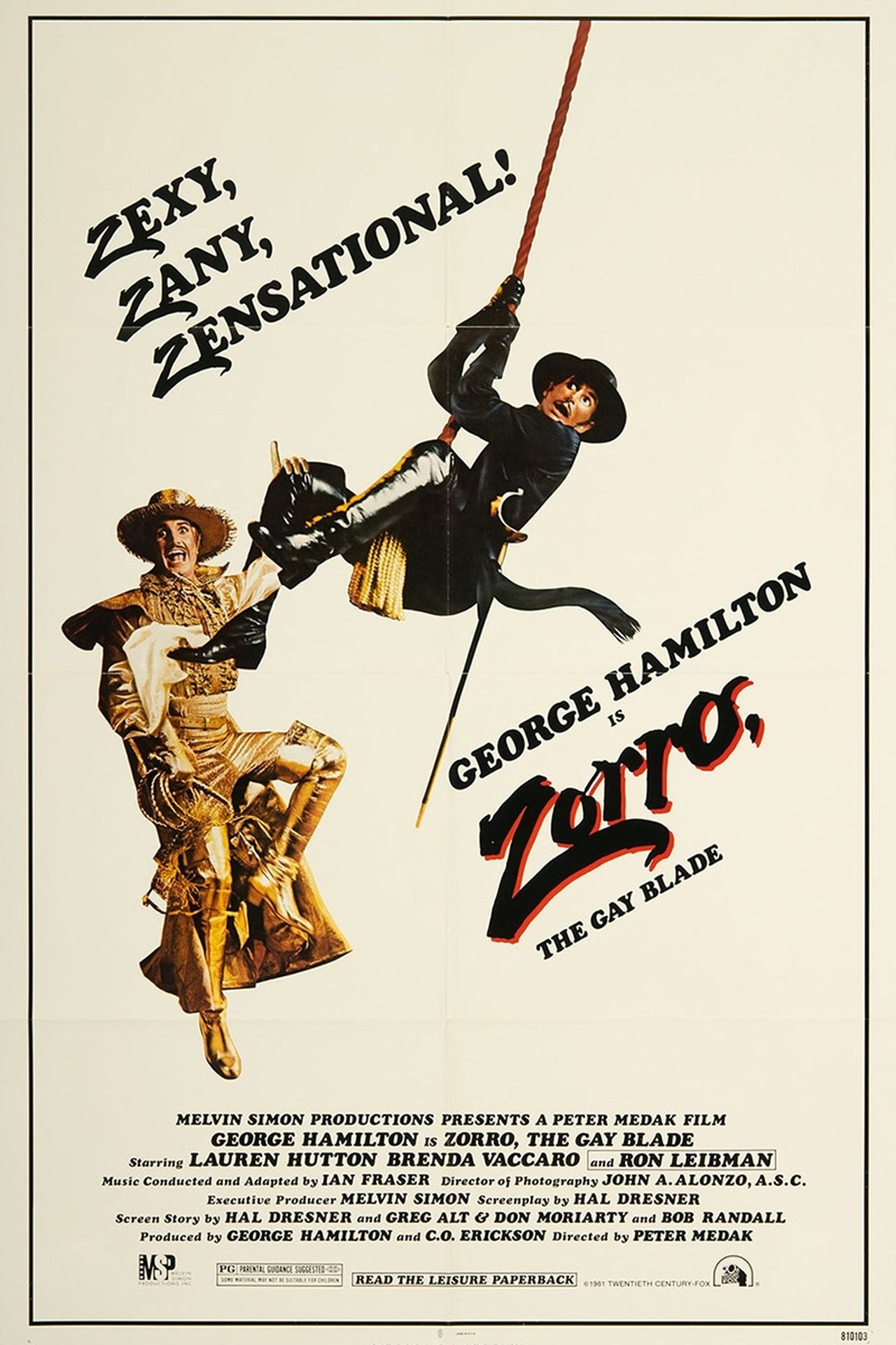 Zorro: The Gay Blade (1981) 192Kbps 25Fps 48Khz 2.0Ch VCD Turkish Audio TAC