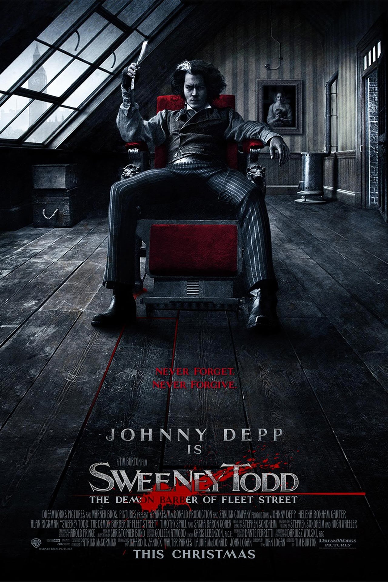 Sweeney Todd: The Demon Barber of Fleet Street (2007) 224Kbps 23.976Fps 48Khz 2.0Ch VCD Turkish Audio TAC