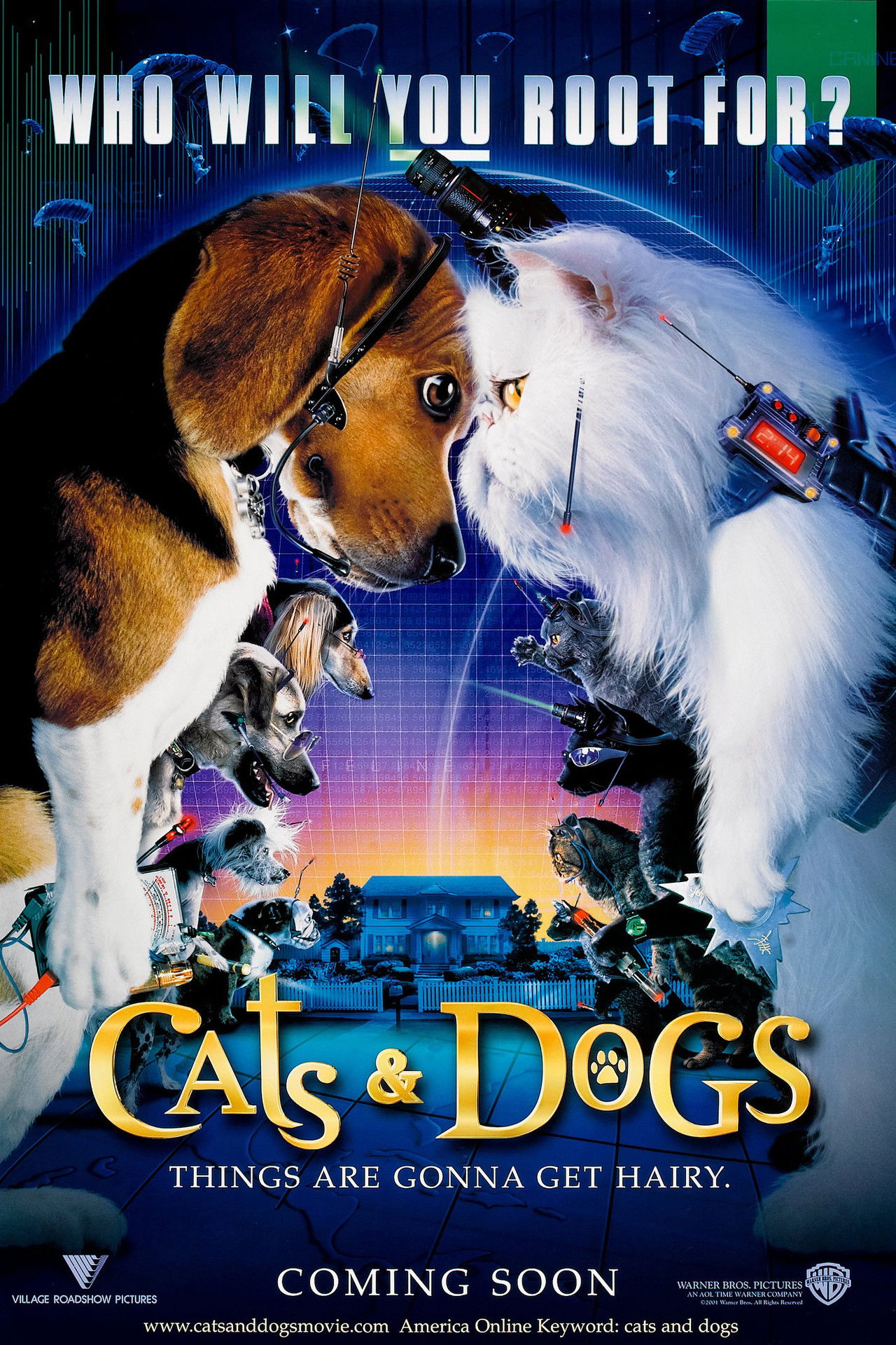 Cats & Dogs (2001) 384Kbps 23.976Fps 48Khz 5.1Ch DVD Turkish Audio TAC