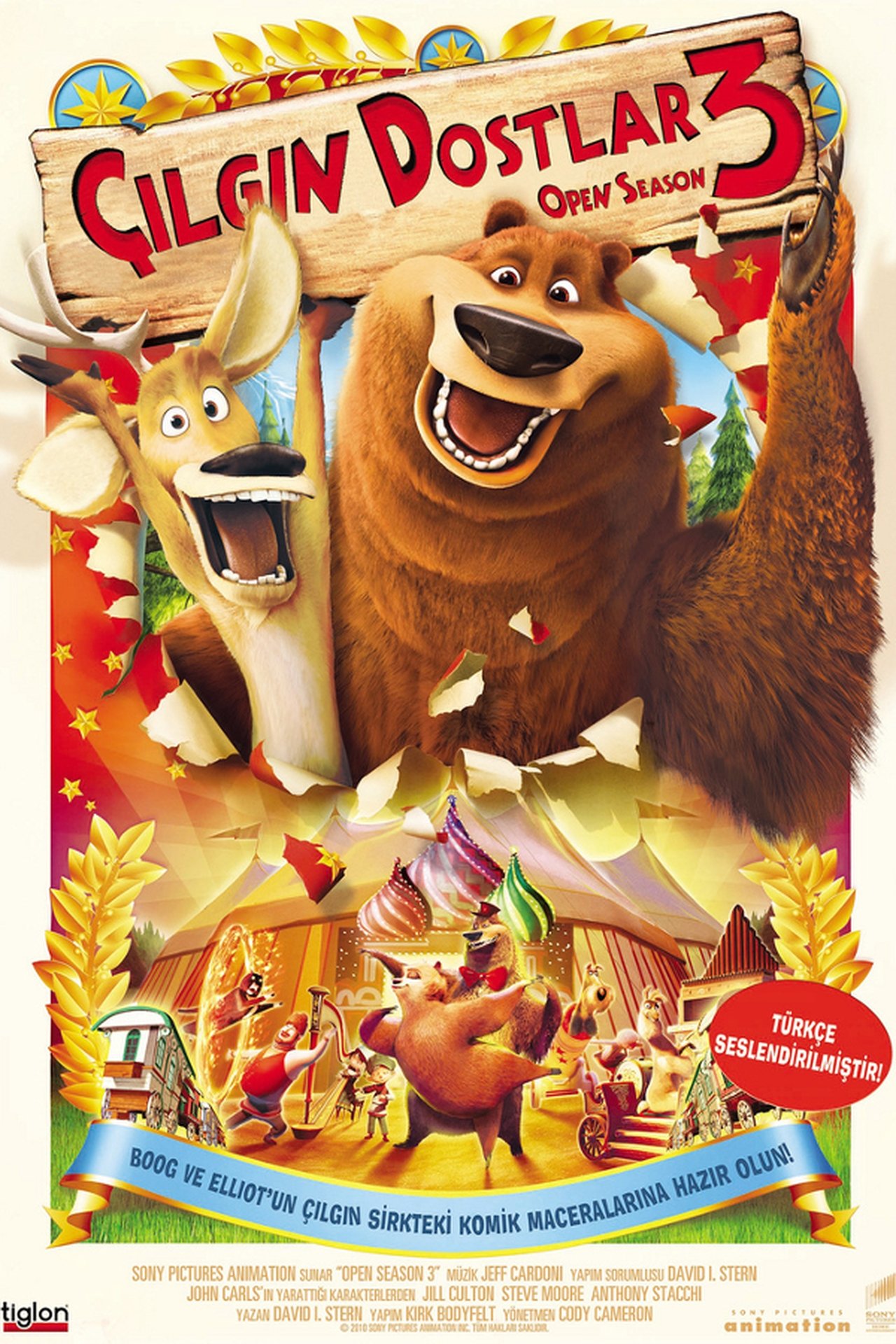 Open Season 3 (2010) 192Kbps 23.976Fps 48Khz 2.0Ch DigitalTV Turkish Audio TAC