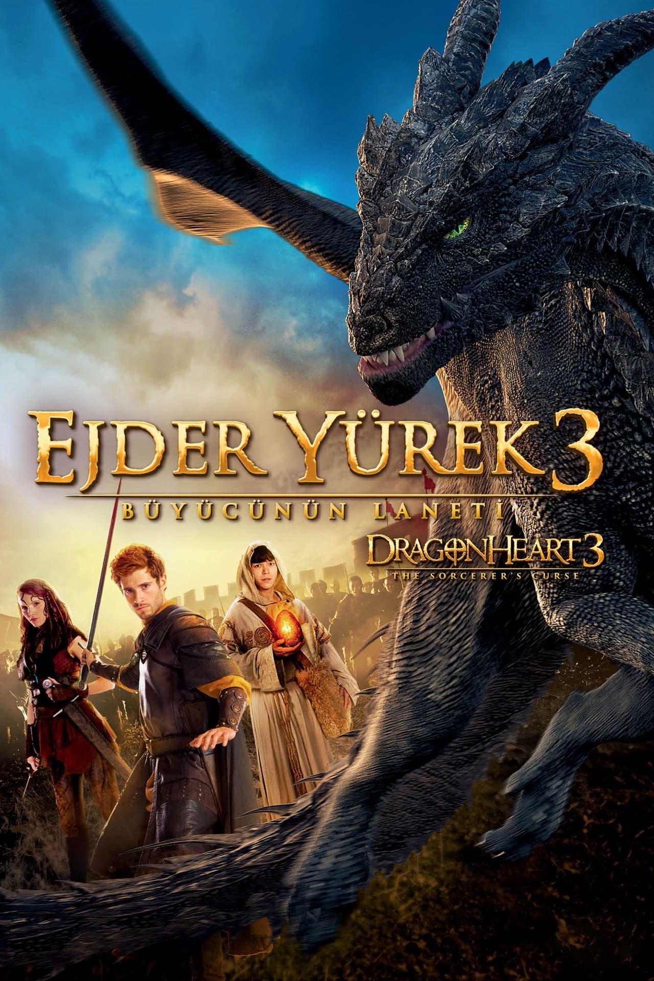 Dragonheart 3: The Sorcerer's Curse (2015) 640Kbps 23.976Fps 48Khz 5.1Ch DD+ NF E-AC3 Turkish Audio TAC