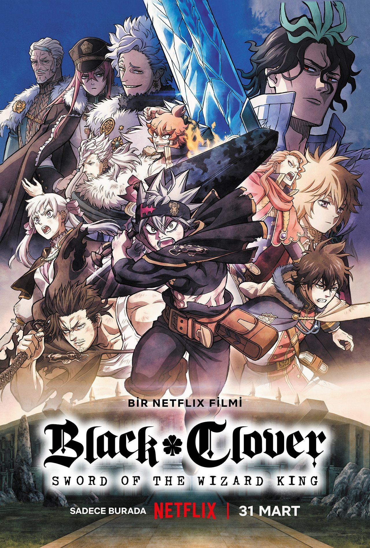 Black Clover: Sword of the Wizard King (2023) 640Kbps 23.976Fps 48Khz 5.1Ch DD+ NF E-AC3 Turkish Audio TAC