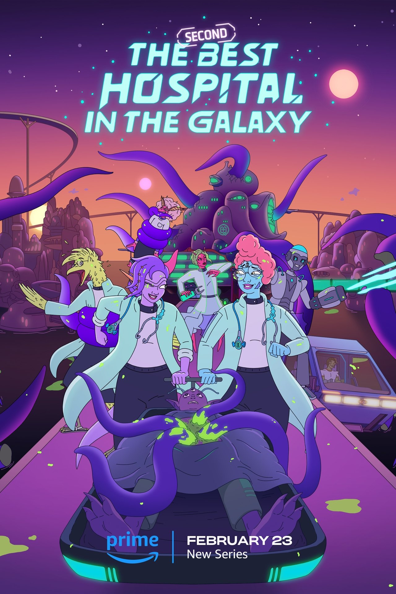The Second Best Hospital in the Galaxy (2024) S1 EP01&EP08 640Kbps 23.976Fps 48Khz 5.1Ch DD+ AMZN E-AC3 Turkish Audio TAC