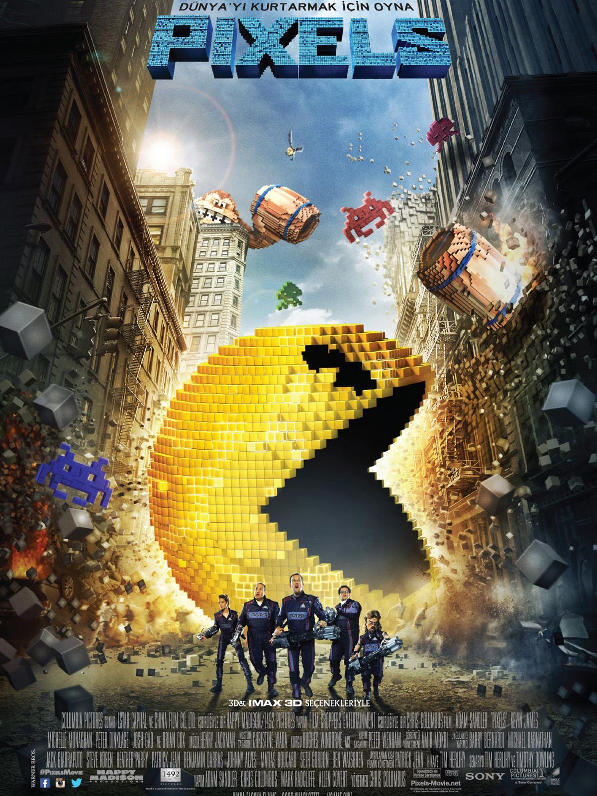 Pixels (2015) 224Kbps 23.976Fps 48Khz 2.0Ch DD+ AMZN E-AC3 Turkish Audio TAC