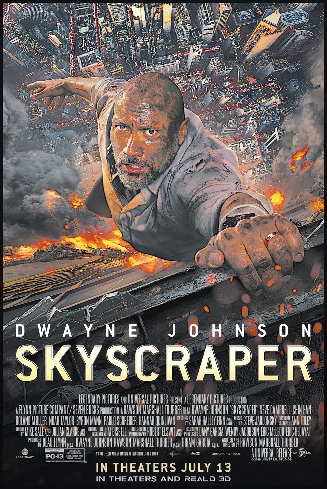 Skyscraper (2018) 640Kbps 23.976Fps 48Khz 5.1Ch DD+ AMZN E-AC3 Turkish Audio TAC