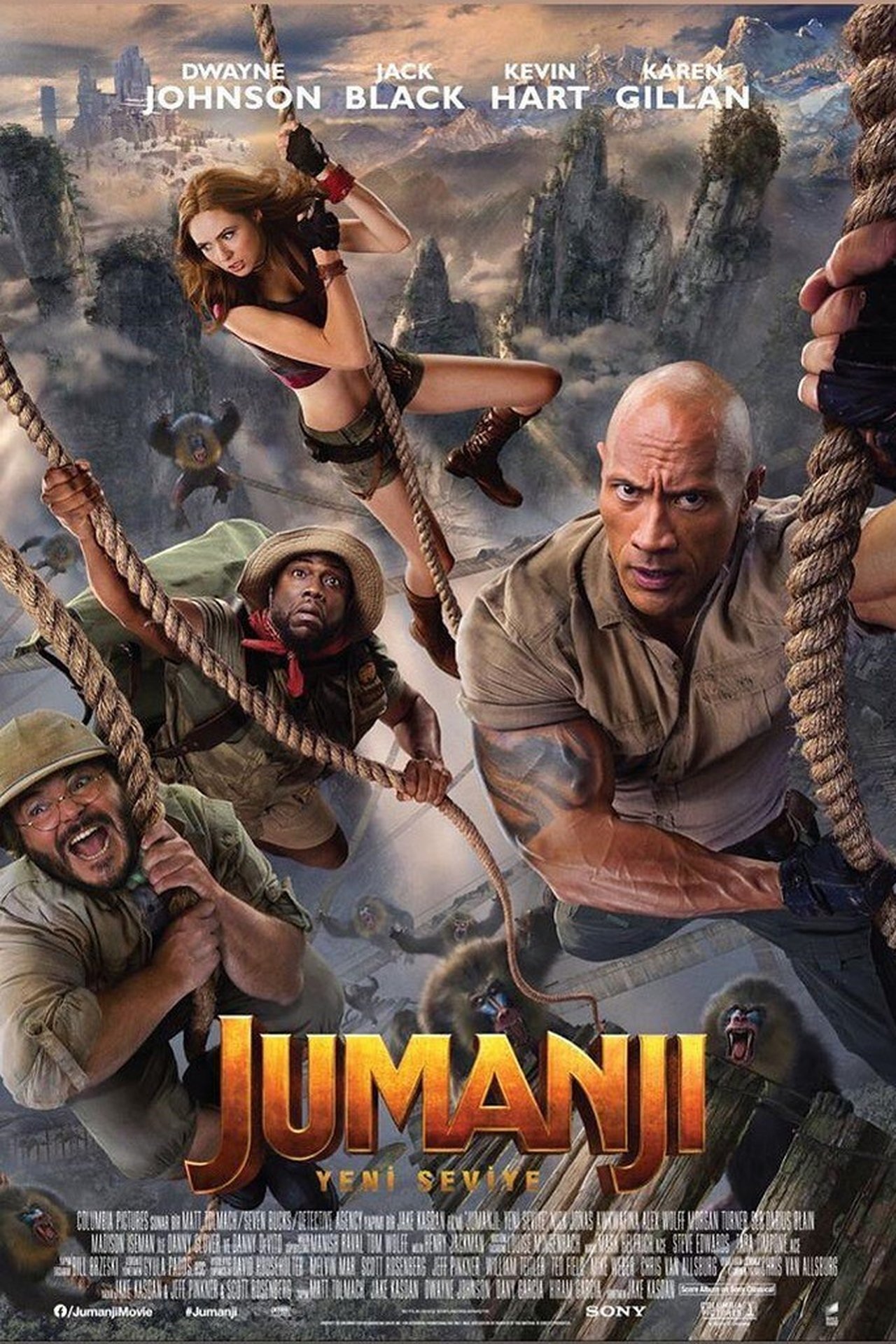 Jumanji: The Next Level (2019) 640Kbps 23.976Fps 48Khz 5.1Ch DD+ NF E-AC3 Turkish Audio TAC