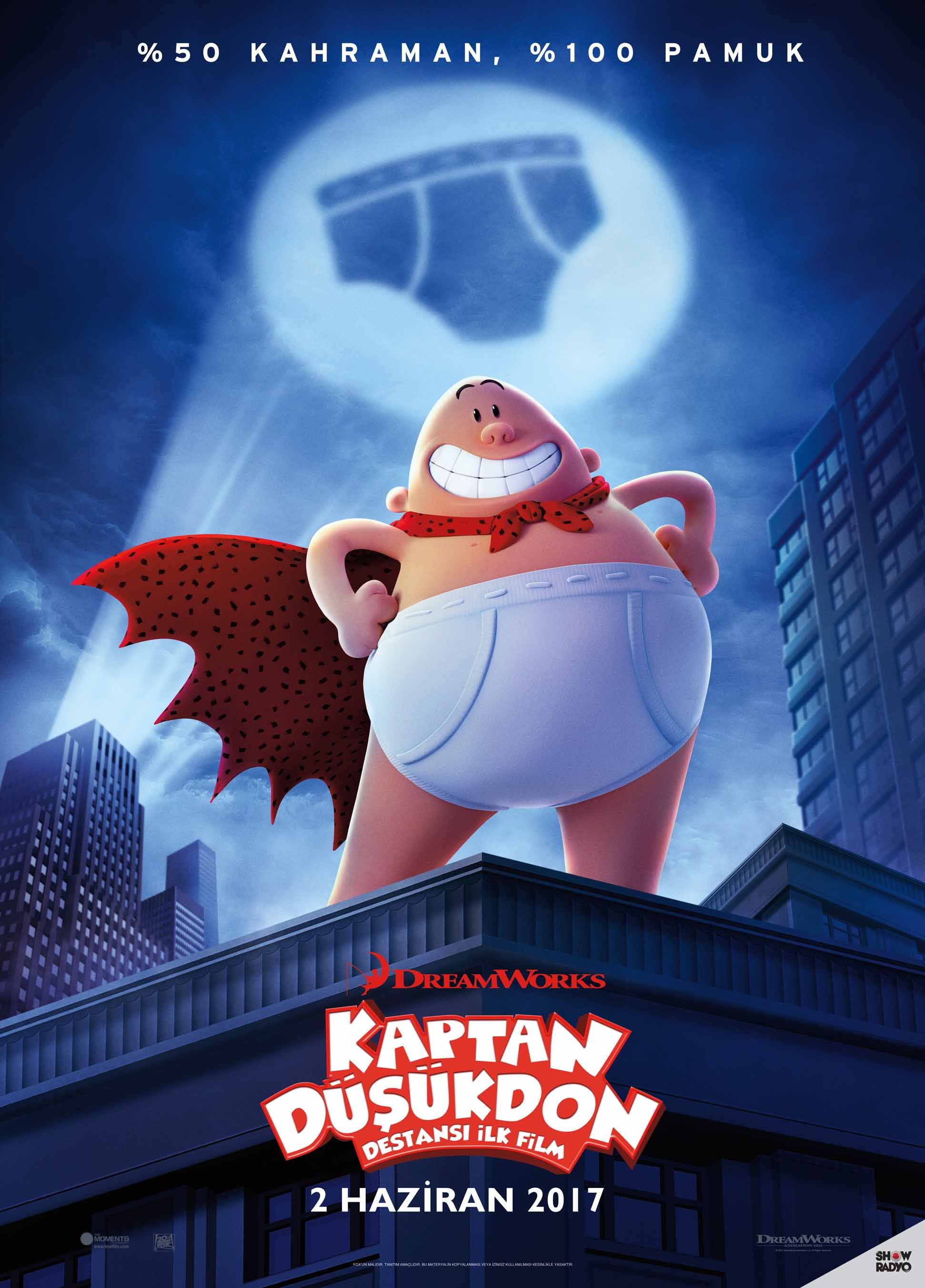 Captain Underpants: The First Epic Movie (2017) 224Kbps 23.976Fps 48Khz 2.0Ch DD+ AMZN E-AC3 Turkish Audio TAC