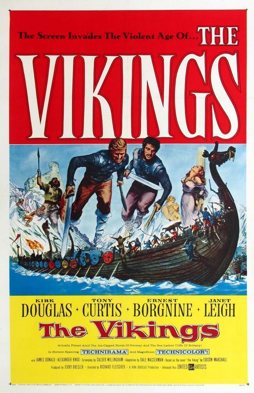The Vikings (1958) 192Kbps 23.976Fps 48Khz 2.0Ch VHS Turkish Audio TAC