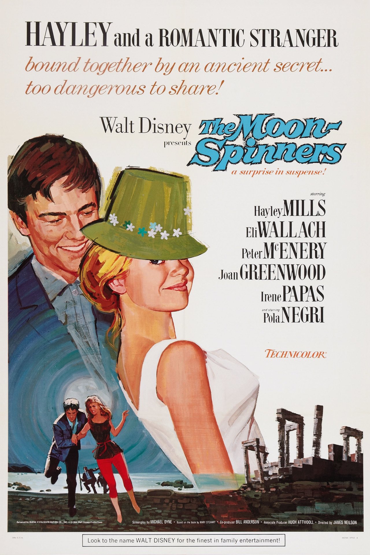 The Moon-Spinners (1964) 128Kbps 23.976Fps 48Khz 2.0Ch Disney+ DD+ E-AC3 Turkish Audio TAC