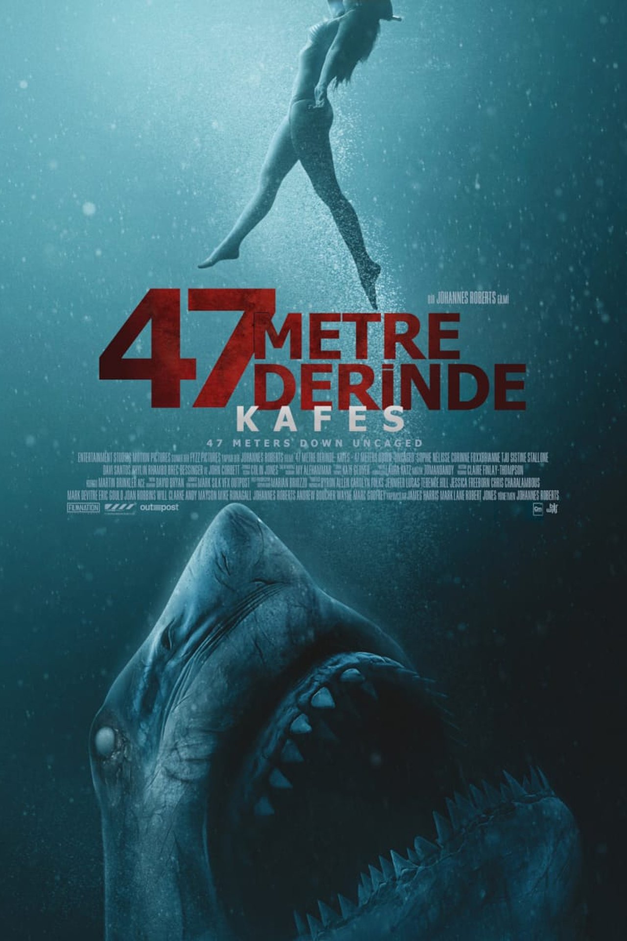 47 Meters Down: Uncaged (2019) 192Kbps 23.976Fps 48Khz 2.0Ch DigitalTV Turkish Audio TAC