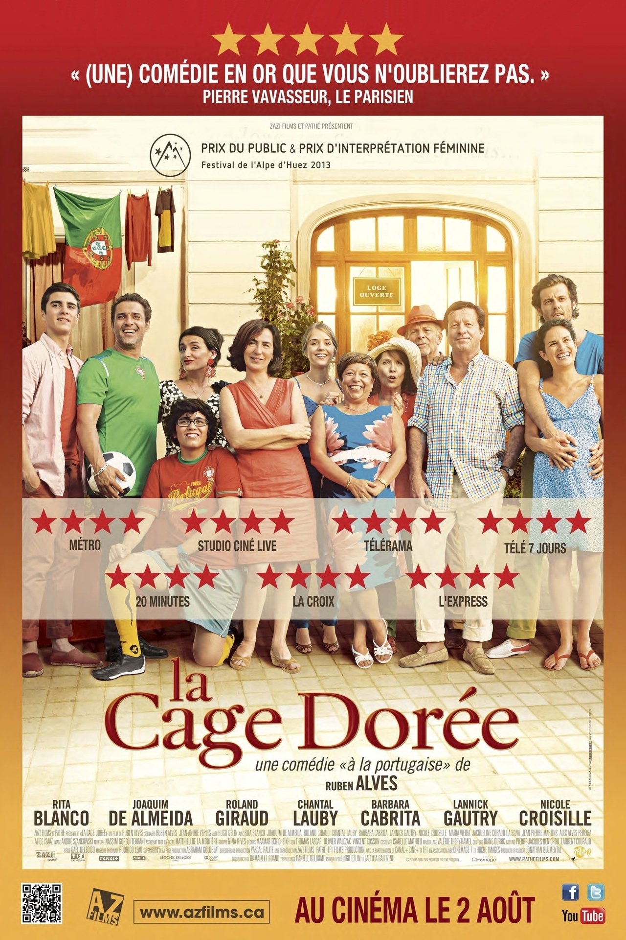 La cage dorée (2013) (The Gilded Cage) 192Kbps 23.976Fps 48Khz 2.0Ch DigitalTV Turkish Audio TAC