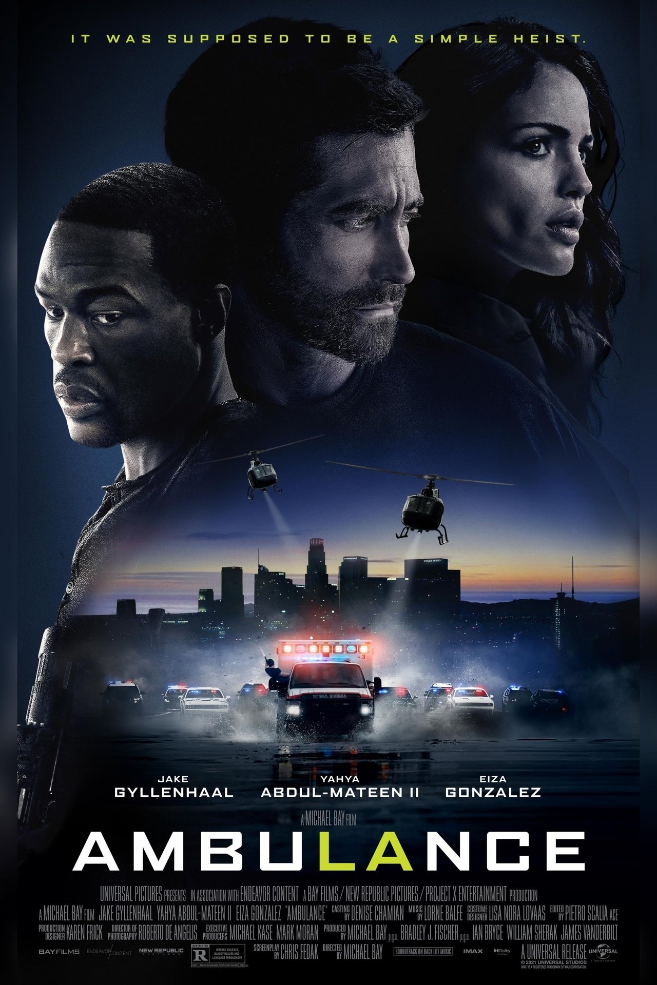 Ambulance (2022) 640Kbps 23.976Fps 48Khz 7.1Ch DD+ BluRay Surround EX E-AC3 Turkish Audio TAC