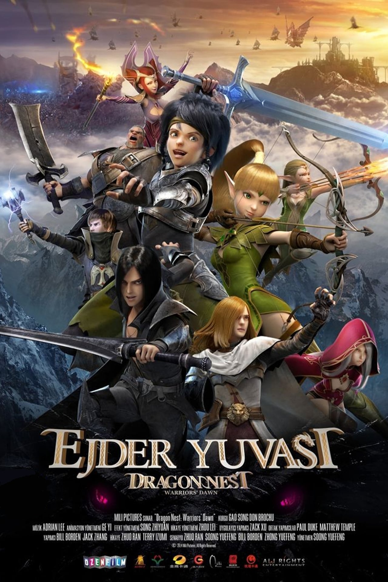 Dragon Nest: Warriors' Dawn (2014) 192Kbps 23.976Fps 48Khz 2.0Ch DigitalTV Turkish Audio TAC