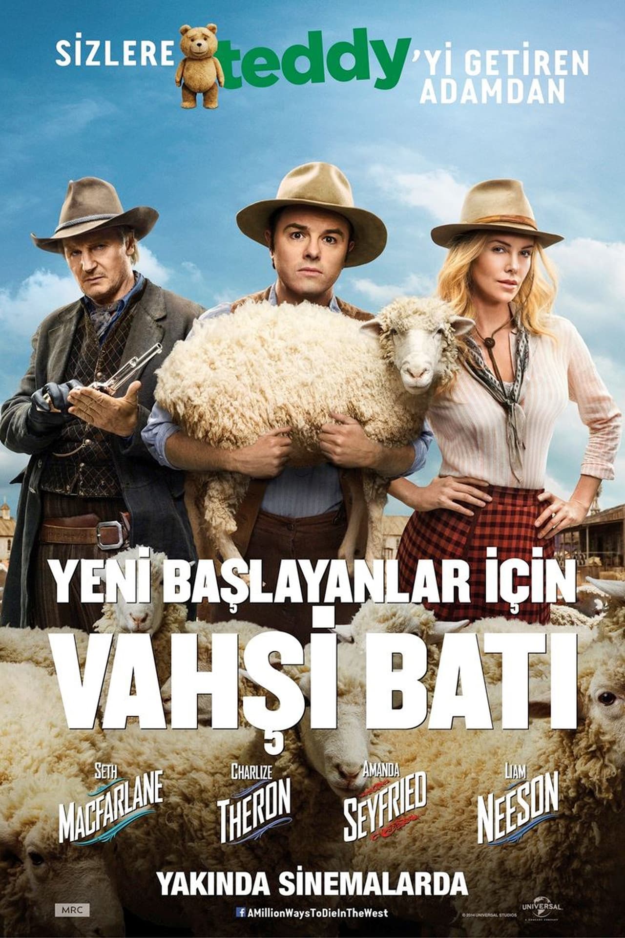 A Million Ways to Die in the West (2014) Theatrical Version 224Kbps 23.976Fps 48Khz 2.0Ch DD+ AMZN E-AC3 Turkish Audio TAC