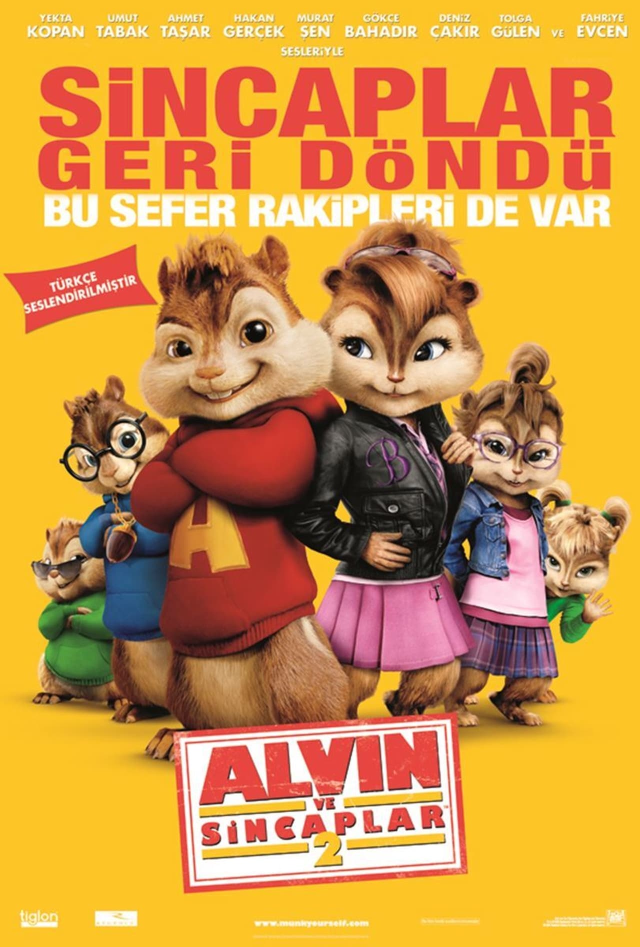 Alvin and the Chipmunks: The Squeakquel (2009) 256Kbps 23.976Fps 48Khz 5.1Ch Disney+ DD+ E-AC3 Turkish Audio TAC