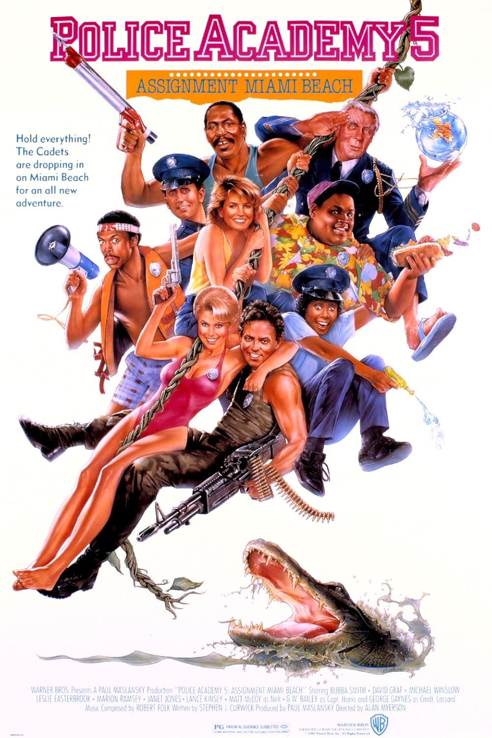 Police Academy 5: Assignment: Miami Beach (1988) 192Kbps 23.976Fps 48Khz 2.0Ch DigitalTV Turkish Audio TAC