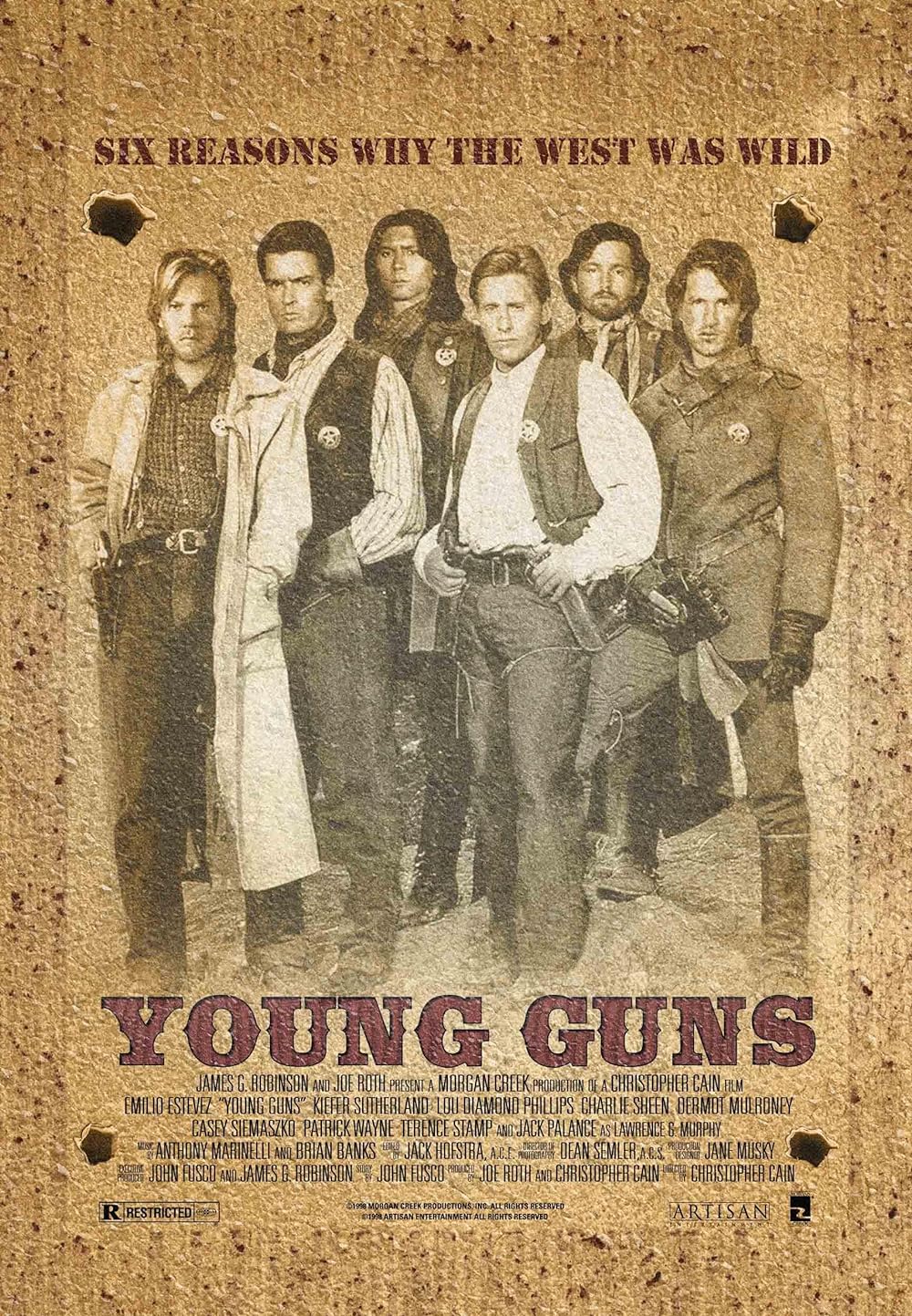 Young Guns (1988) 2113Kbps 23.976Fps 48Khz BluRay DTS-HD MA 2.0Ch Turkish Audio TAC