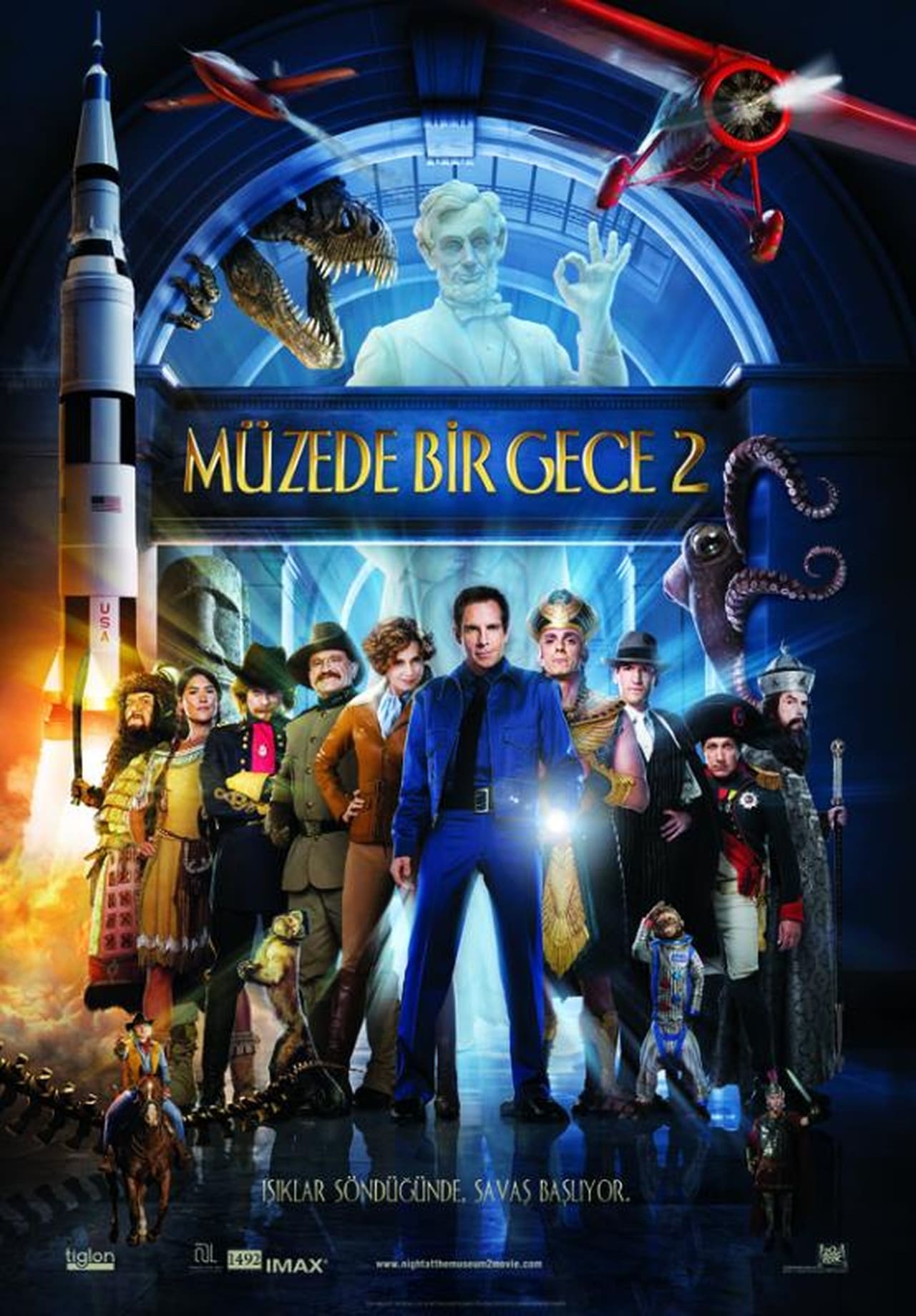 Night at the Museum: Battle of the Smithsonian (2009) 256Kbps 23.976Fps 48Khz 5.1Ch Disney+ DD+ E-AC3 Turkish Audio TAC